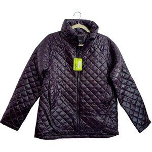 SAM EDELMAN Quilted Hi-lo Hem Coat Jacket Black Women Size M & L